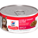 Hill's Science Diet Adult Cat Liver and Chicken Entrée Can 成貓(肝+雞肉) 罐頭-5.5oz*24罐