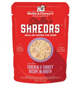 Stella & Chewy's Shredrs Chicken & Turkey Recipe in Broth for Dogs 80g