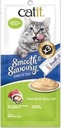 Catit Smooth & Savoury Tuna and scallop Lickable Cat Treats 15gx4