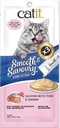  Catit Smooth & Savoury Salmon with tuna & shrimp Lickable Cat Treats 15gx4