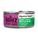 RAWZ Digestive Support Rabbit & Green Mussels all life stages Cat Food 155g