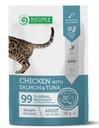 Nature's Protection Weight Conrol (Chicken with Salmon &Tuna Flavor) Cat Pouch For Adult Cat Food 100g