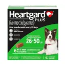 Heartgard Plus 防心絲蟲咀嚼片 (26lbs至50lbs 中型犬用 - 綠色)